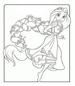 Jogos de colorir da rapunzel