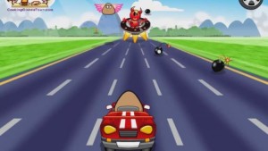 Pou andando de kart