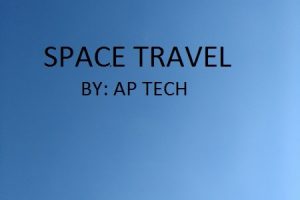 Space Travel