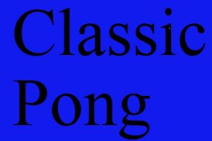 Pong Classic