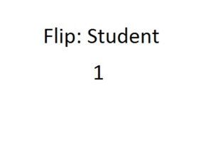 Flip – Student 1