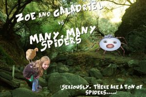 Zoe and Galadriel vs Many, Many Spiders